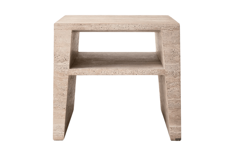 Mesa de esquina cuadrada hueca