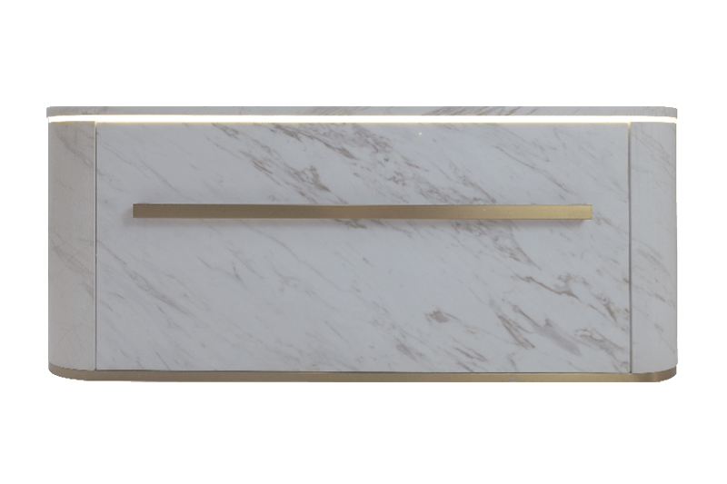 Gabinete de mármol con cajón estampado de piedra