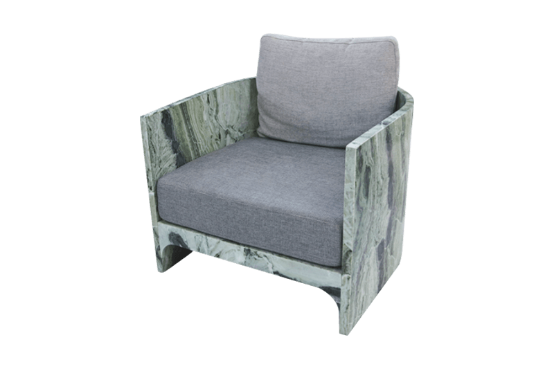 Sofá minimalista de mármol simple gris claro