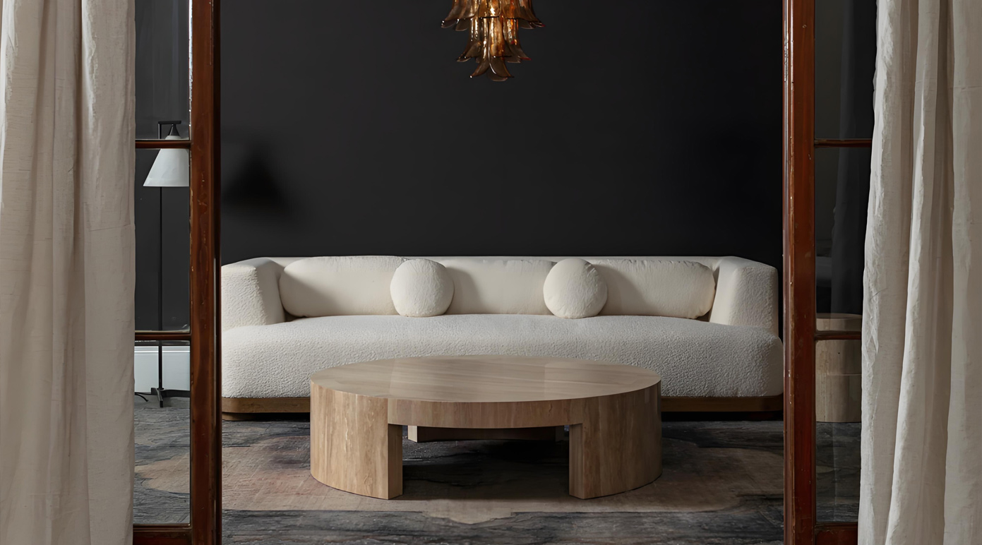 Mesa de centro de mármol