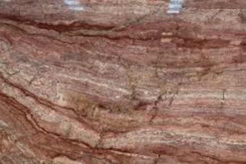 Mesa de centro de mármol laminado rosa y marrón